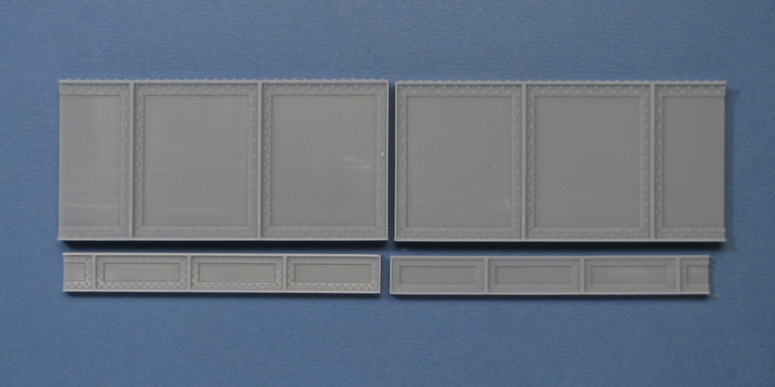 LCC 70-88P O gauge resin steep plate bridge parapet Parapet kit for the steel plate bridge. Set of 2x upper sections and set of 2x lower sections. To fit one side of the bridge.